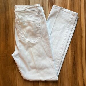 Jones New York Lexington Straight White Jeans 10